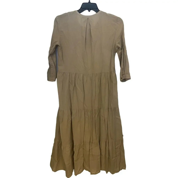 Jenni Kayne Tiered James Maxi Dress Green Size Small - Picture 3 of 5